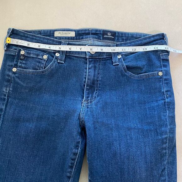 AG Adriano Goldschmied the Legging Super Skinny Jeans Size 30 EUC Low Rise Blue - Picture 7 of 9